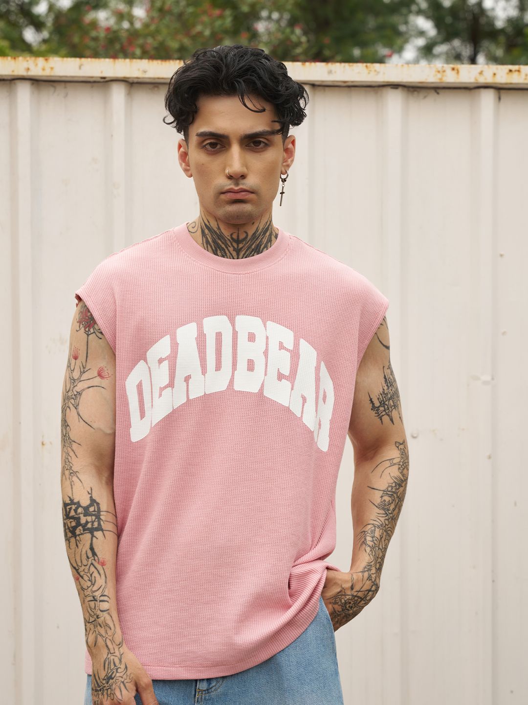 Waffle Tank Pink - image 9