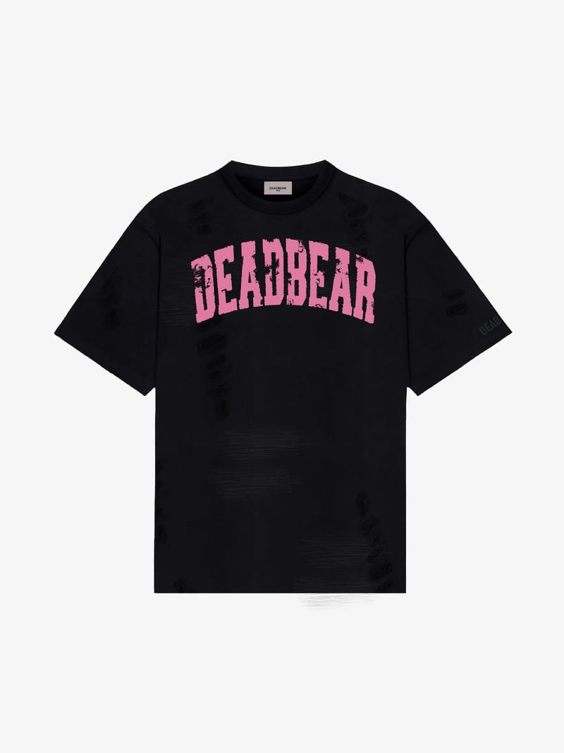 Distressed Black Tee