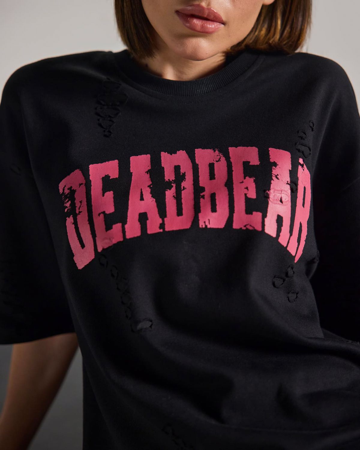 Distressed Black Tee - image 3