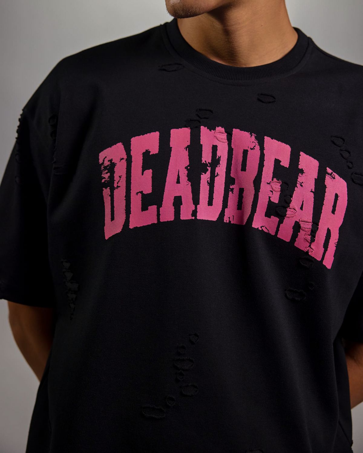 Distressed Black Tee - image 5