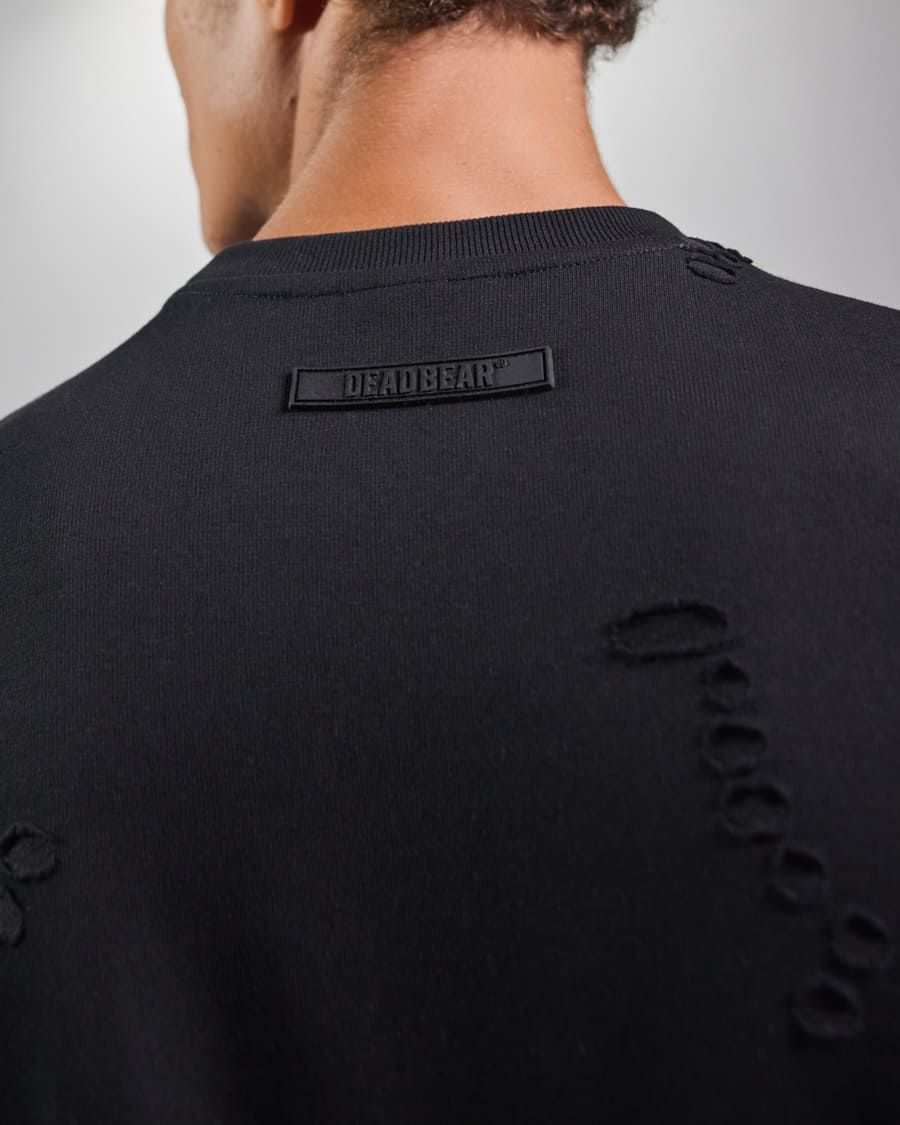 Distressed Black Tee - image 10