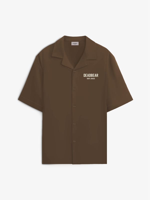 Deadbear — Bowling Shirt Caramel Brown