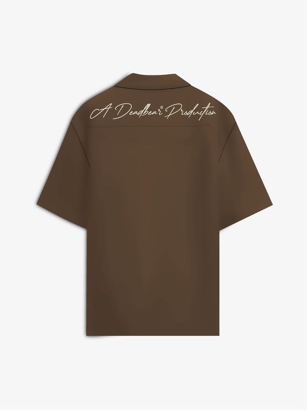Deadbear — Bowling Shirt Caramel Brown