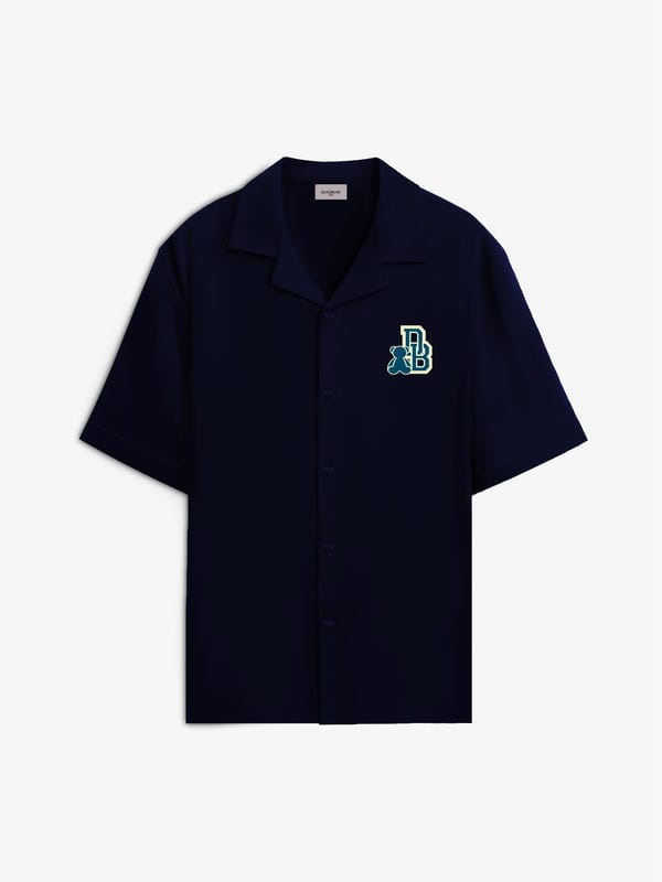 Deadbear — Bowling Shirt Deep Blue