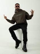 Basic Olive Hoodie view 5