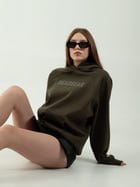 Basic Olive Hoodie view 6