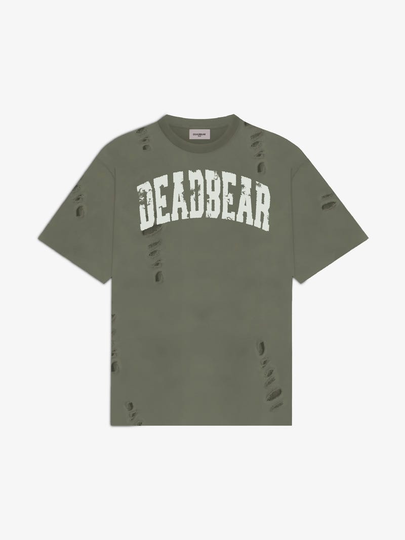 Distressed Olive Tee