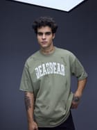 Distressed Olive Tee view 4