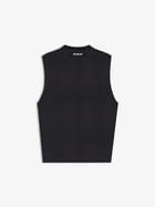 Waffle Tank Black view 2