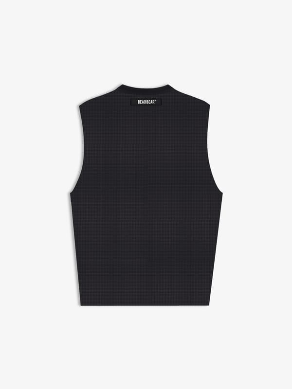 Deadbear — Waffle Tank Black