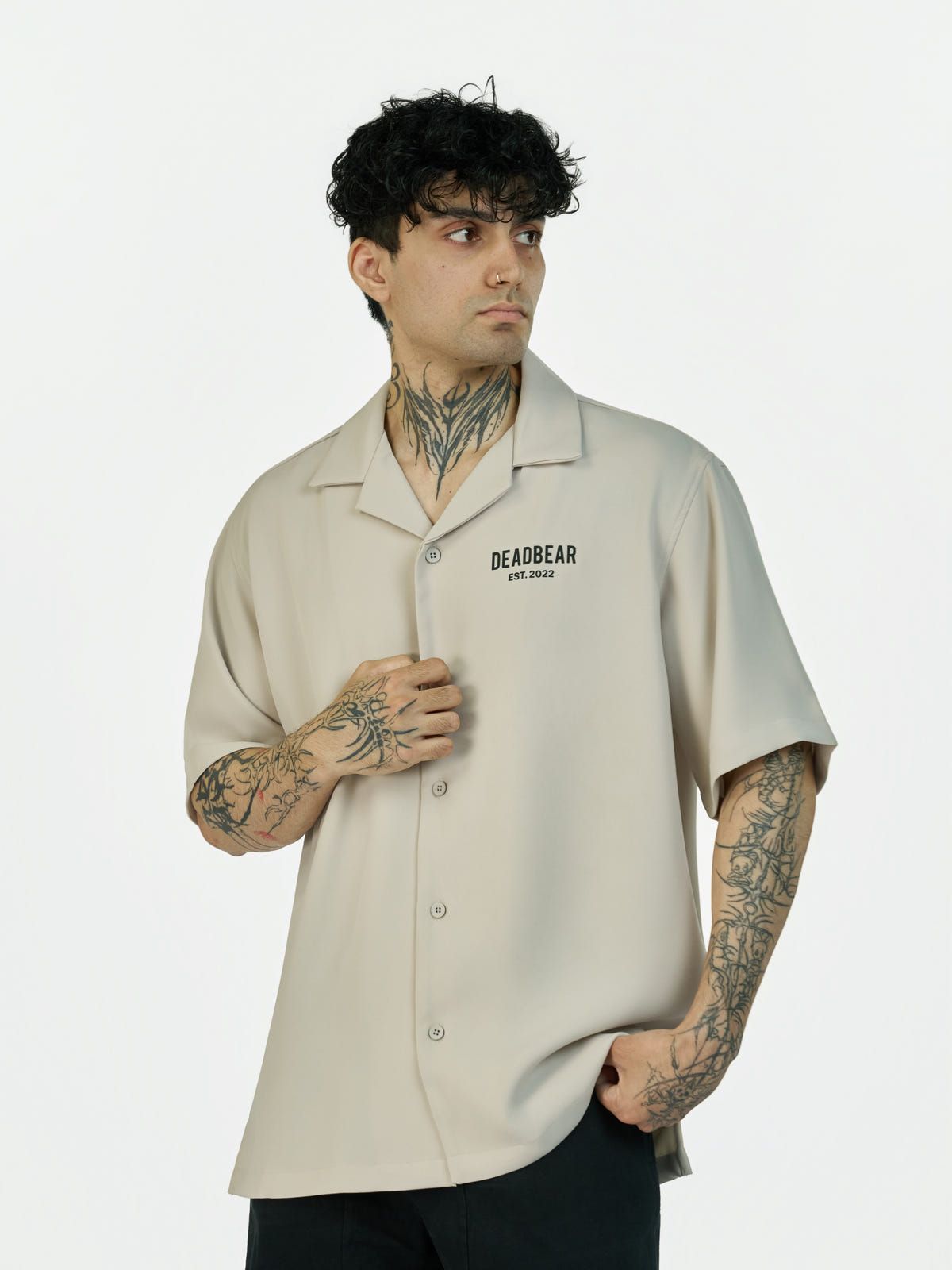 Bowling Shirt Stone Grey - image 5