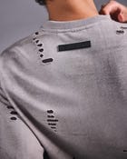Distressed Washed Grey Tee view 7