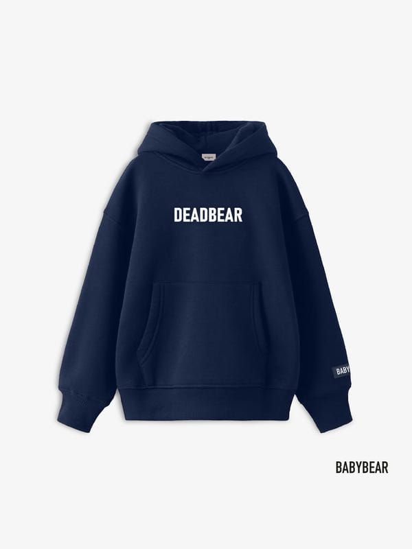 Deadbear — Babybear Navy Blue Hoodie - for kids