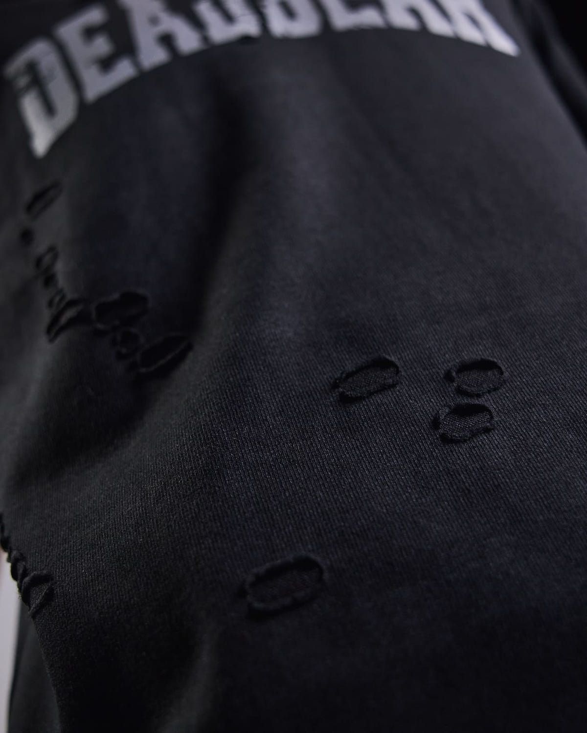 Distressed Washed Black Tee - image 7
