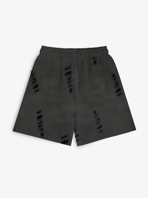 Deadbear — Distressed Washed Black Shorts