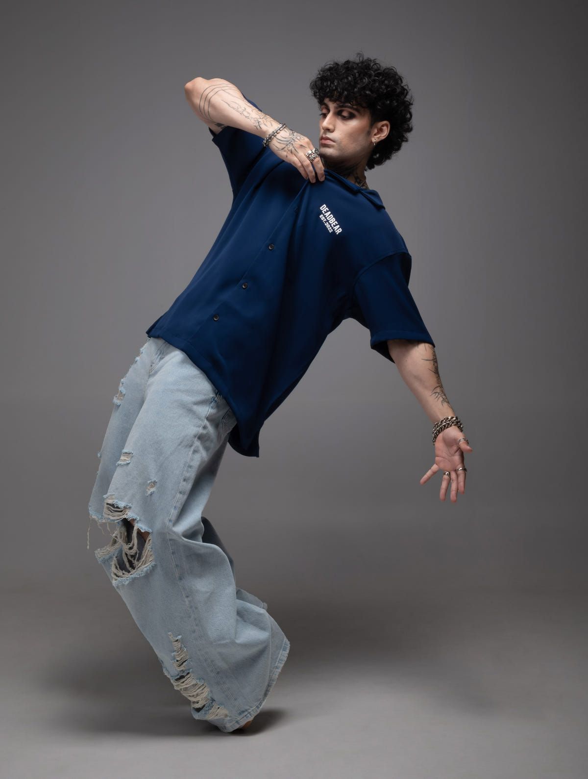 Bowling Shirt Blue - image 7