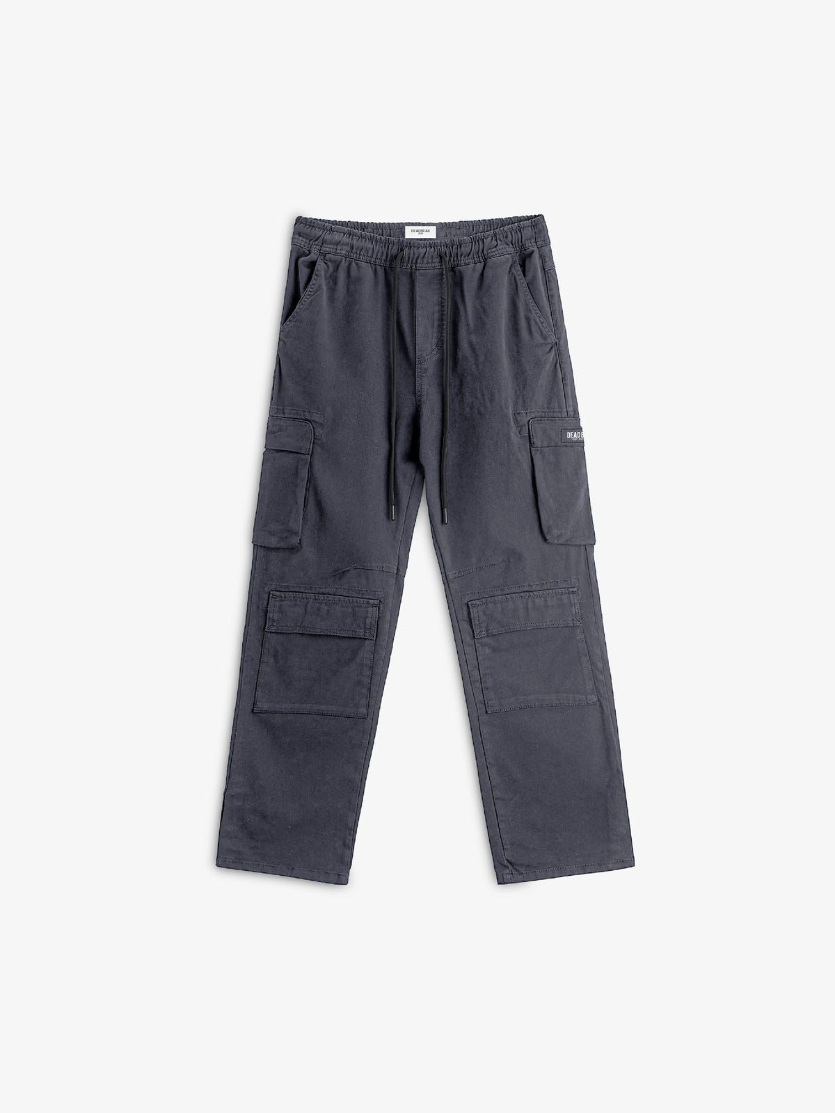 Washed Grey Cargo Pants - image 1