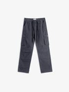 Washed Grey Cargo Pants view 1
