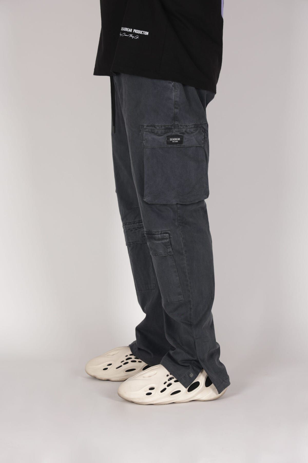 Washed Grey Cargo Pants - image 2