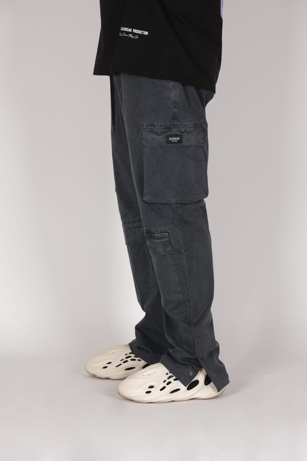 Deadbear — Washed Grey Cargo Pants