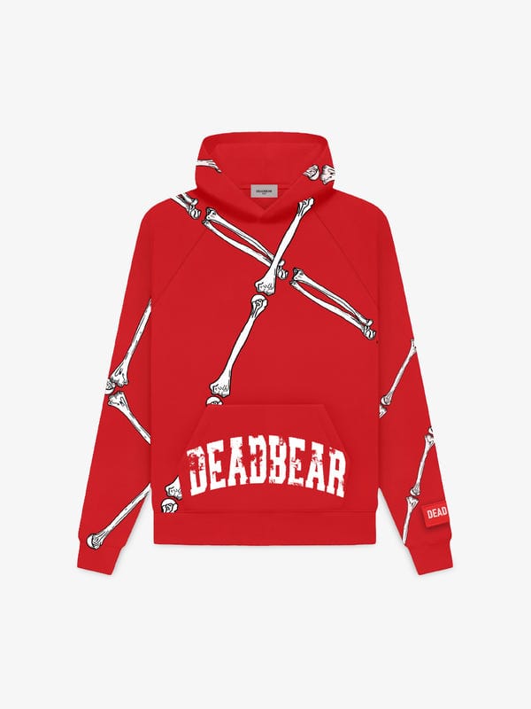 Deadbear — Bare Bone Hoodie Red
