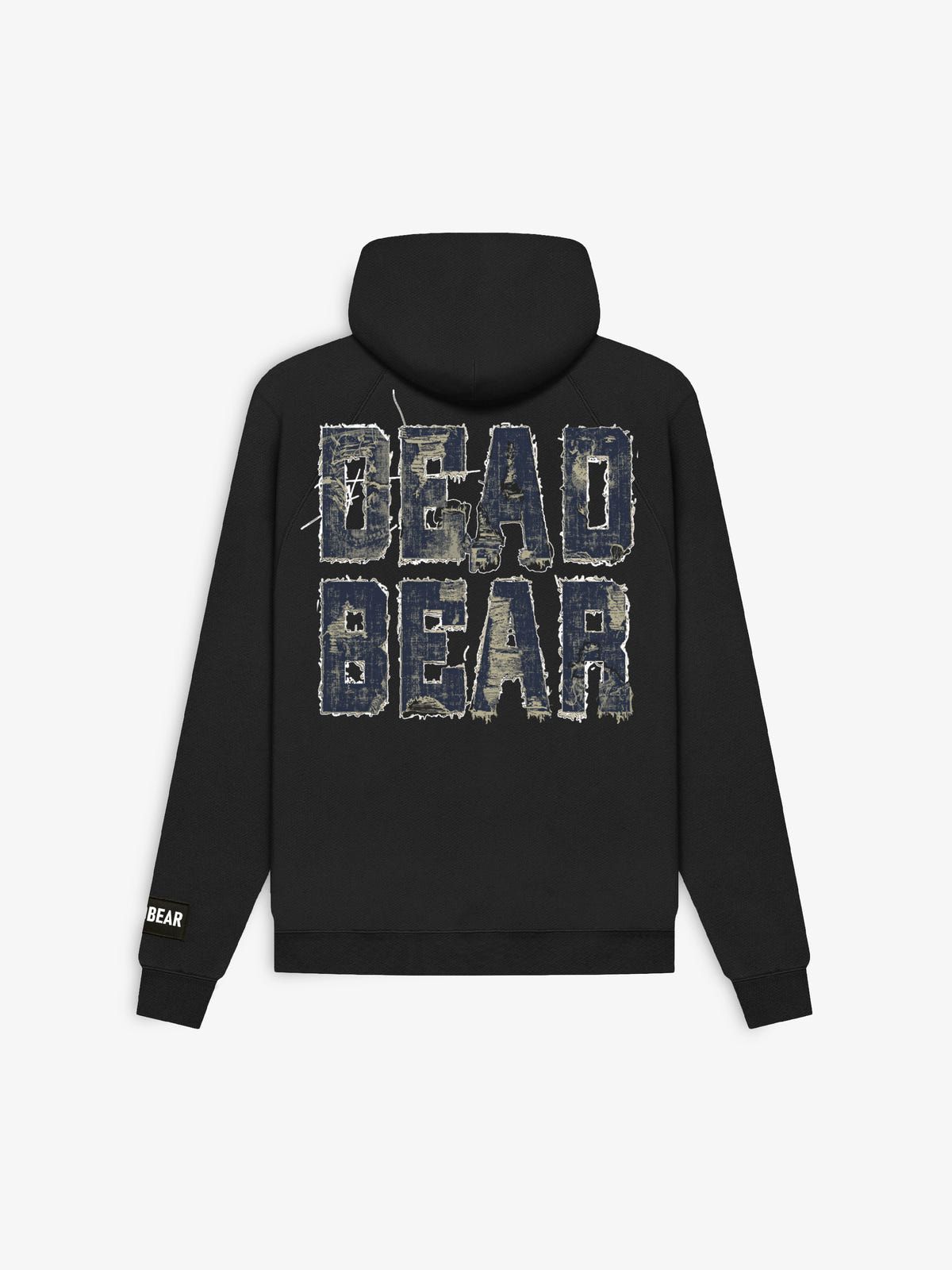 Fake Denim Hoodie Black - image 1