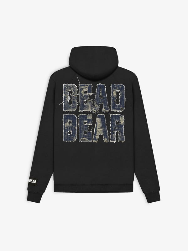 Deadbear — Fake Denim Hoodie Black