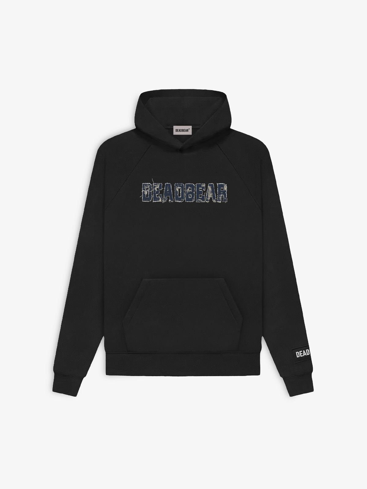 Fake Denim Hoodie Black - image 2