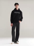 Fake Denim Hoodie Black view 8