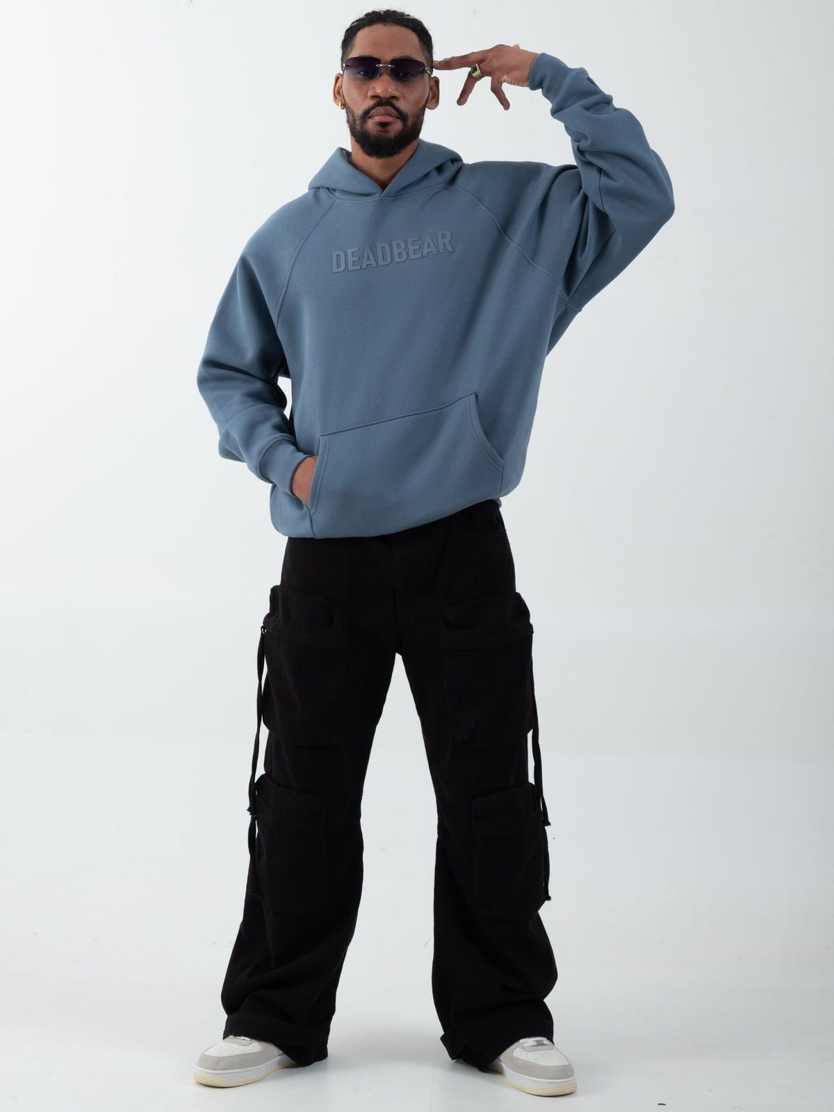 Basic Slate Blue Hoodie - image 6
