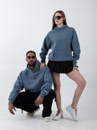 Basic Slate Blue Hoodie view 8
