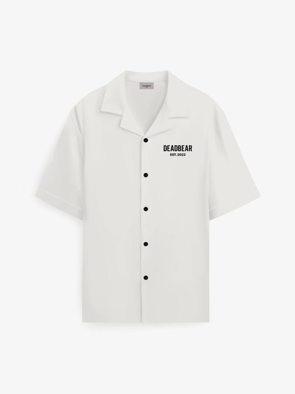 Deadbear — Bowling Shirt White