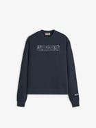 Fake Denim Sweatshirt Navy view 2