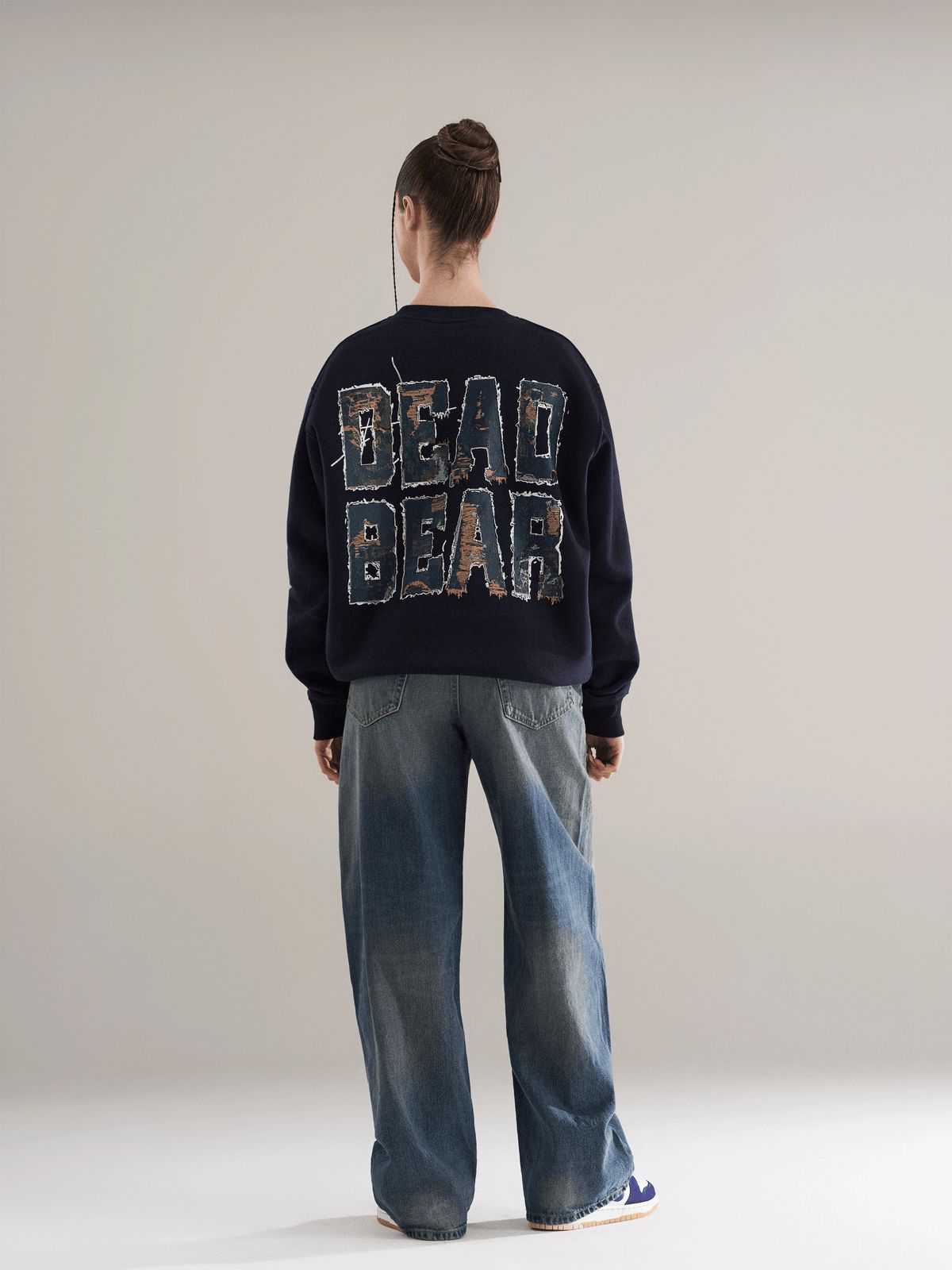Fake Denim Sweatshirt Navy - image 3