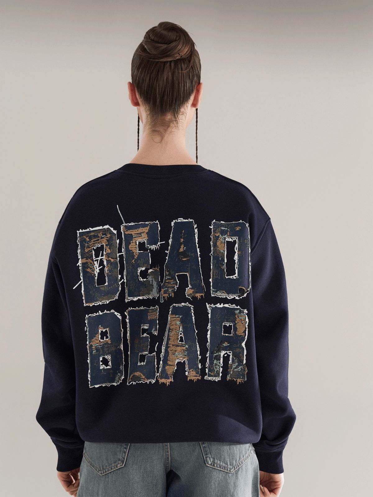 Fake Denim Sweatshirt Navy - image 5