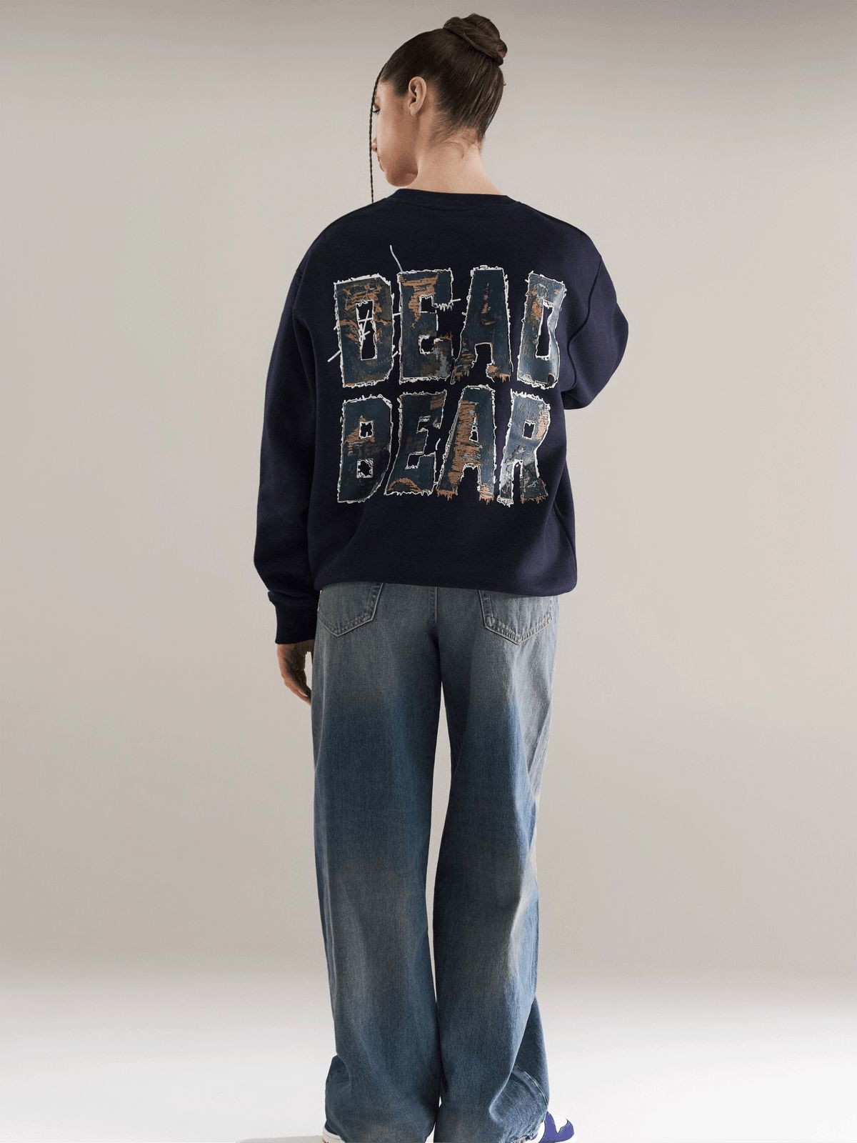 Fake Denim Sweatshirt Navy - image 7