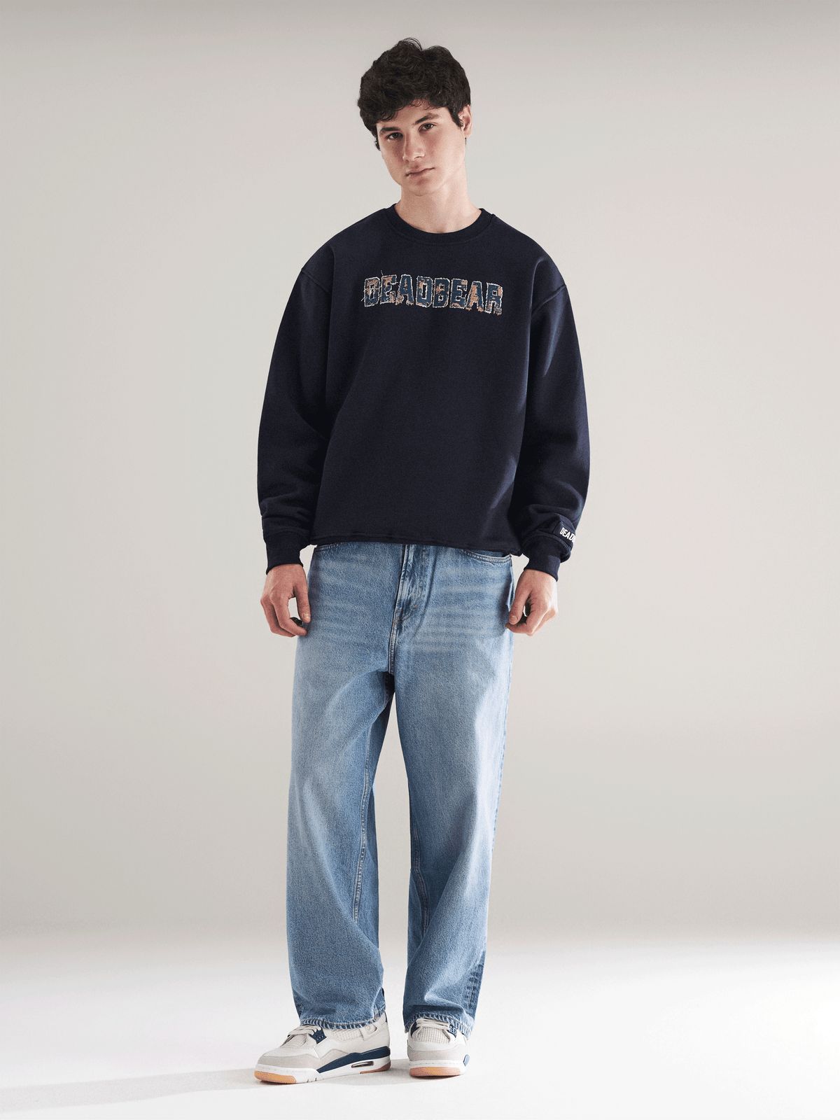 Fake Denim Sweatshirt Navy - image 8