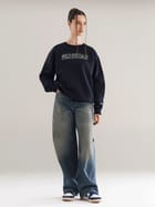 Fake Denim Sweatshirt Navy view 9