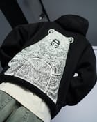 Mandala Hoodie Black view 9