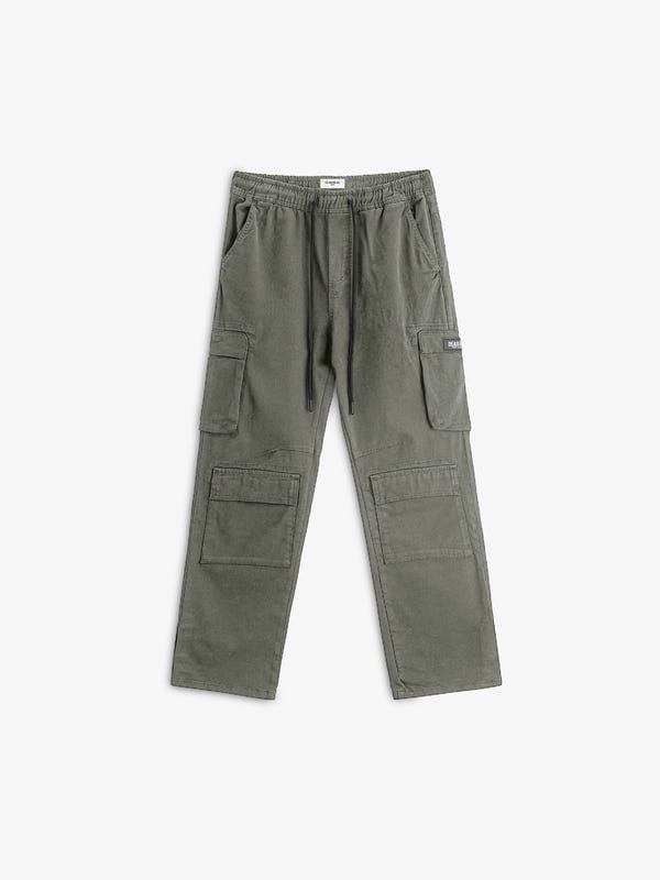Deadbear — Washed Stone Grey Cargo Pants