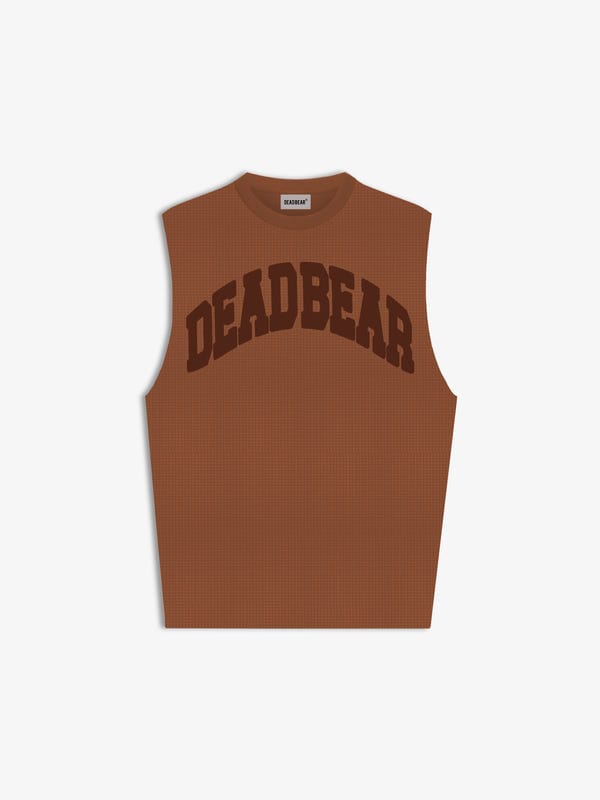 Deadbear — Waffle Tank Brown