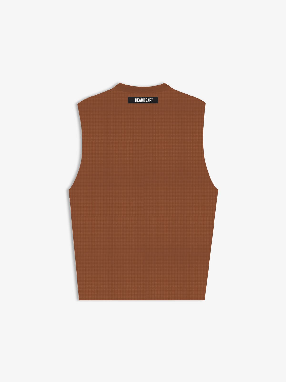 Waffle Tank Brown - image 2