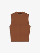 Waffle Tank Brown view 2