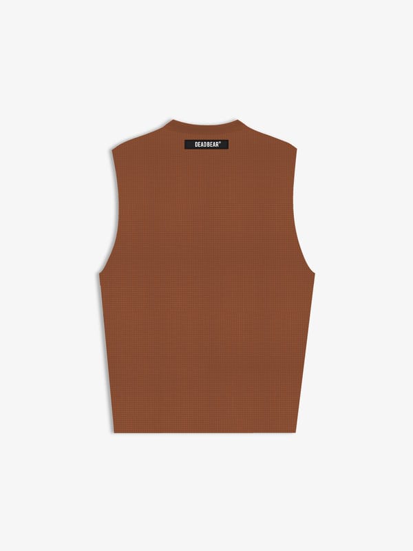 Deadbear — Waffle Tank Brown