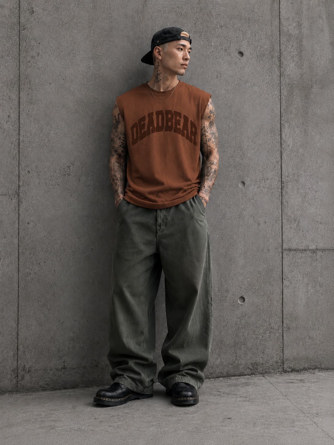 Waffle Tank Brown - image 3