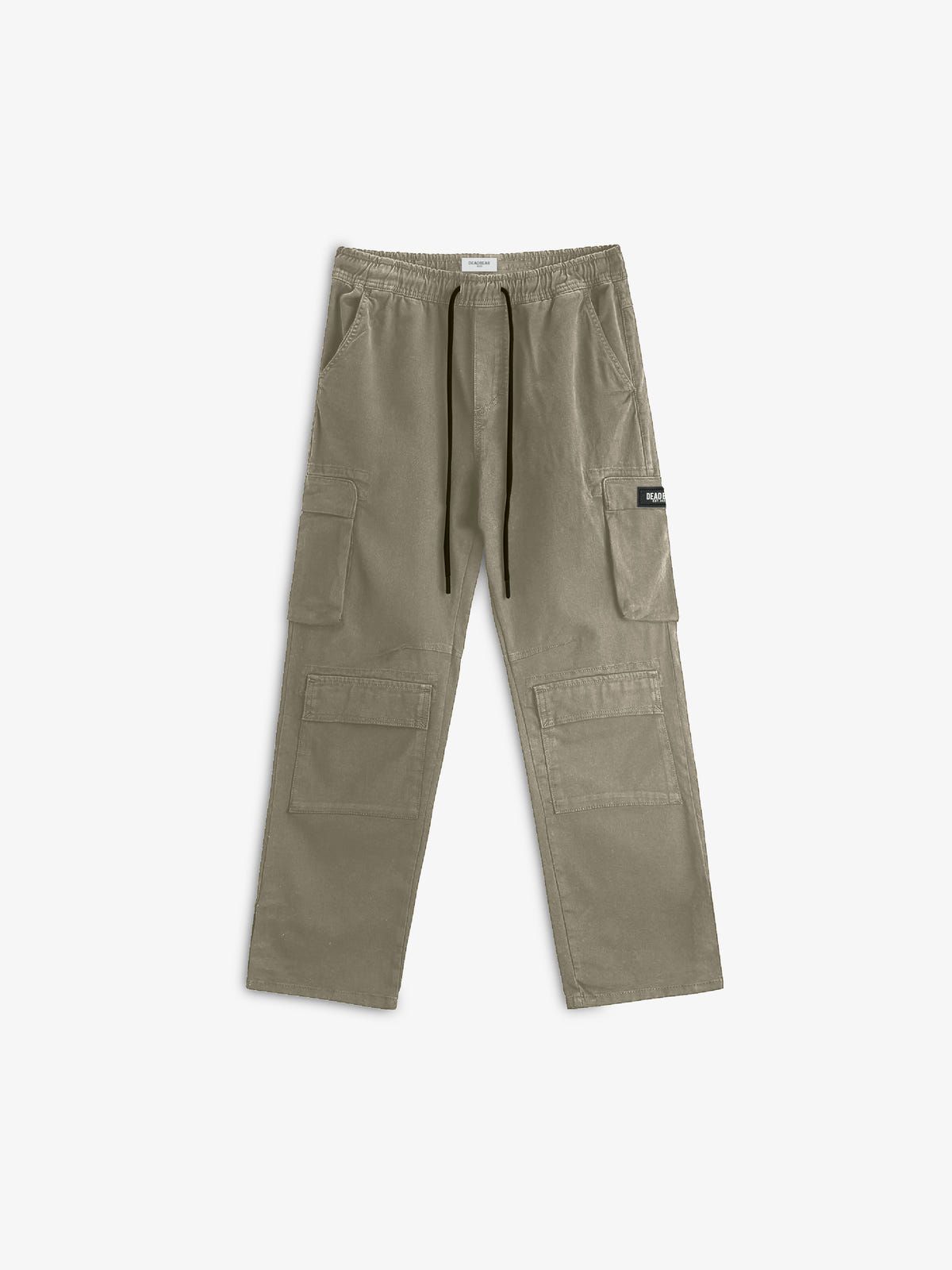 Washed Lt. Brown Cargo Pants - image 1
