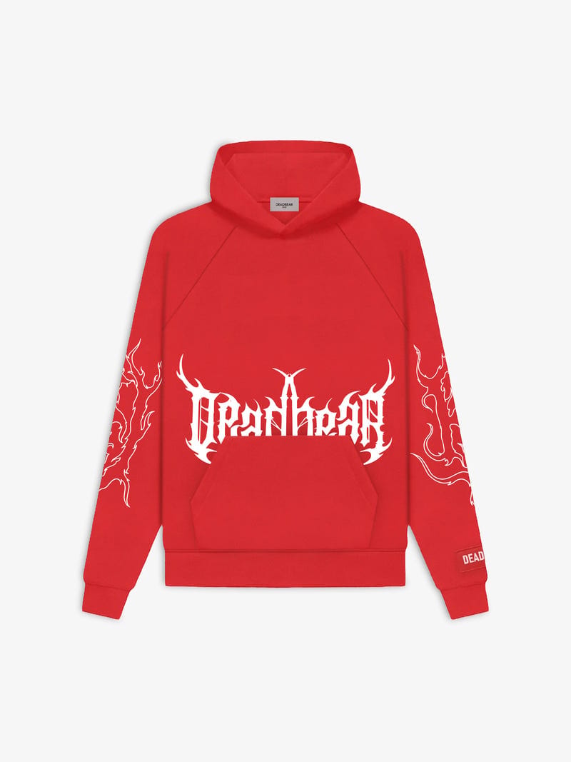 Flames Hoodie Red