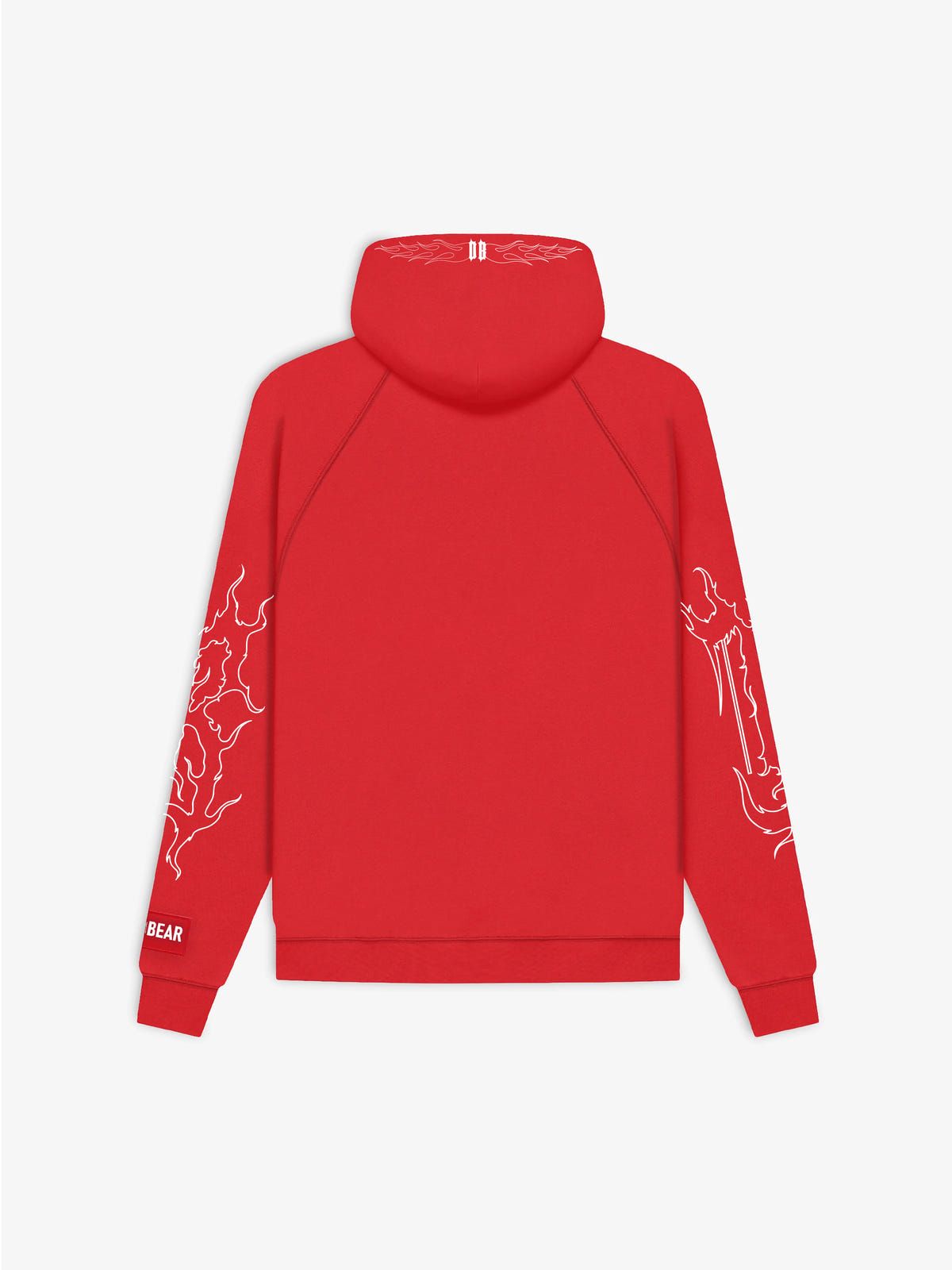 Flames Hoodie Red - image 2