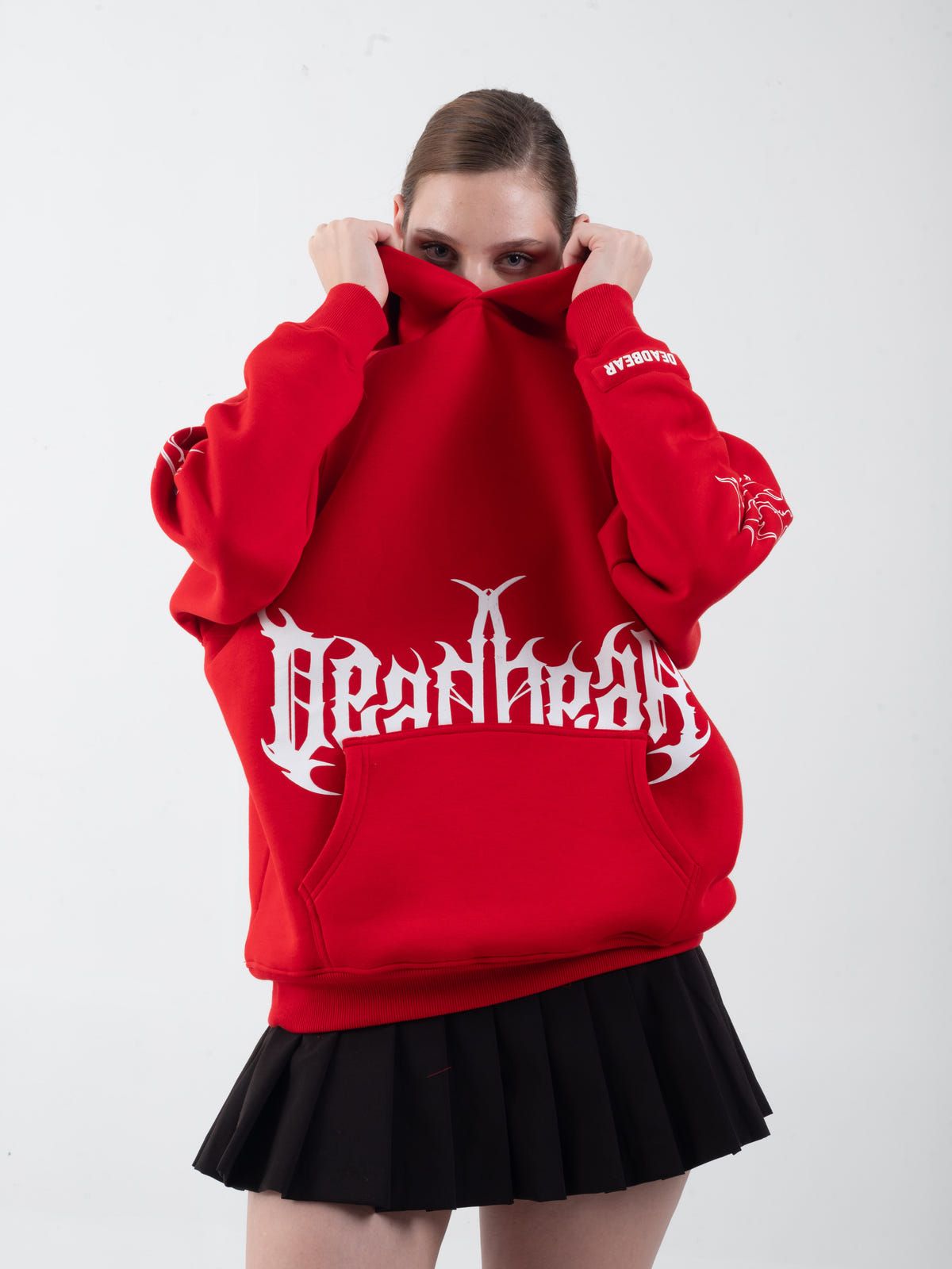 Flames Hoodie Red - image 3