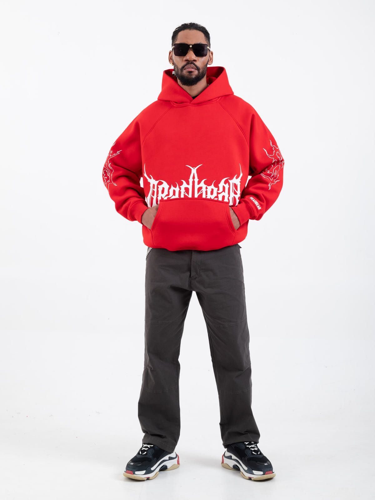 Flames Hoodie Red - image 5